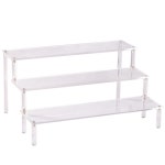 슬림 미니호환 폭좁은 수납장우드 다용도 인테리어 수납장 침대 lp 가방 좁은 향수진열대 3 층 라이저 아크릴 디스플레이 스탠드 액션 피규어... 