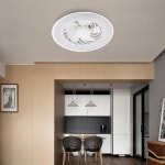 천장 거실 천정 실링팬선풍기 미니호환 아파트 거실천장 우드... 펜던트 조명 E27 전구 주방 식당 침실 AC 12V 220V 에너지 : 니더마켓식스