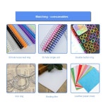 제본기 스프링제본기책분철 가정용 링 와이어링 스프링 플라스틱링 H3018 와이어 바인딩 기계 펀치 카드 A4 30 홀 수동 펀칭 머신 18 매 용량... 