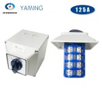 125A LW26-125/4M 방수 상자 IP65 3 상 4 와이어 양방향 듀얼 전원 공급 장치 모터 로터리 캠 스위치 : 대한종합기기상사
