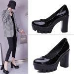 10CM 가보시 하이힐 통굽 키높이 베이직 스탈 G7211 : 올리니샵