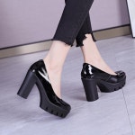 10CM 가보시 하이힐 통굽 키높이 베이직 스탈 G7211 : 올리니샵