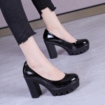 10CM 가보시 하이힐 통굽 키높이 베이직 스탈 G7211 : 올리니샵