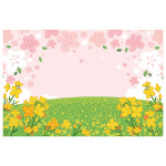 벚꽃현수막 봄배경 봄현수막 1500-1000mm : 펄럭배너