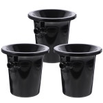 와인 쿨러 냉각기 3Pcs 시음 Spittoons 덤프 버킷 블랙 : 해피쇼핑6