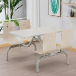 의자 일체형 테이블 학교식당 야외용 등받이 매점 편의점 : 세티통상