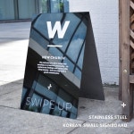 스텐 입간판 외부 가게 입구 배너 카페 거치대 메뉴판 : 이룸직구