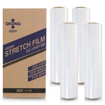 오공 스트레치필름 12mic 400m 4롤 한박스 공업용 포장용 산업용 파렛트 비닐 랩 : 드림안전