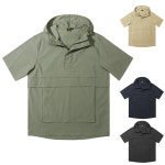 여름 반팔 아노락 등산복 아웃도어 단체 스판 남자 여성 올리브아웃도어 A1350 : 올리브아웃도어