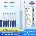 전동 칫솔 충전식 NandmeNX7000 스마트 소닉 초음파 I7 5 가지 모드 호환 : 해피쇼핑6