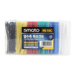 열 수축 튜브 100개입 세트 전선 케이블 절연 단선 방지 결속 보호 선정리 배선작업 : 폰타