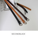 클래식 슬림 볼륨 벨트 : 세컨블랙