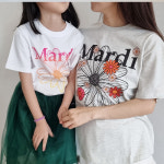마르디메크르디 키즈 반팔티셔츠 나시 레쁘띠 엄마랑 아이랑 딸 아들 : 코코릴라