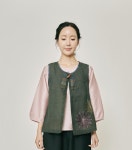 삼베 감물 천연염색 조끼 2색상 개량한복 생활한복 봄 여름조끼 천연염색옷 : 우리옷 두루