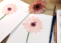 [부산] 꽃그림 감성수채화 취미클래스 / 엽서그림 / 취미미술 : 달그림작업실