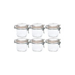 아데리아저장용기 밀봉보관용기 200ml 6개묶음 과실주병/유리병/매실병/밀폐용기 프랑스세이 H7562 : 도쿄네모