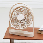 오아 라운드 탁상용 무선 선풍기 소형 충전식 USB 미니 사무실 책상 테이블 BLDC모터 : 오아스토어