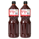 바로 핫 칠리 소스 2.1kg (2병) 매운 매콤 치킨 타코 튀김 양념 핫소스 쌀국수 국물 : 바로소스