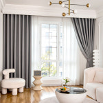 홈앤창 방한,방풍 코지 암막커튼 1+1(2장구성)/ 5color 거실,안방 다용도 커튼 : 홈앤창