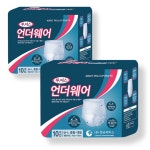 투어스 팬티형 성인기저귀 중대형 10매 2팩 : 큰소망유통