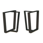 안정적인 T자 우드슬랩 원목테이블 대형 다리 프레임 : 누리스마일