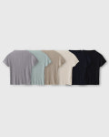 ★★ BEST 언더스탠딩 25 (여름) 니트 플리츠 반팔 티셔츠 5color : Deepgray