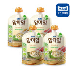 안심 이유식 9개월 4종 혼합 10팩 100g 미역3 녹황3 시금치2 브로콜리2 맘마밀 : 매일유업공식대리점