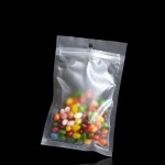 100매 포장 고리형 13X20cm 해다 봉투 지퍼 봉지 반 비닐 용 무광 헤더 진열 : 윤성팡