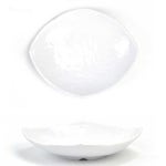 한식찬기 일식찬기 흰색찬기 떡볶이 분식 기 앞 21.5x18cm 7호 : 팡스토어