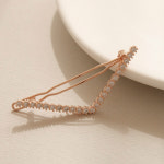 제이로렌 V 여성 큐빅 로즈골드 포인트 패션 데일리 헤어핀 : 제이로렌