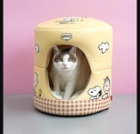 [다복점빵] 패리스독 피너츠 숨숨 하우스 (옐로우) : 다복점빵