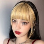 포인트 부분 머리 앞머리 탈색 헤어피스 앞머리헤어피스 가발 : 스마트하니D