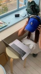 MUMBLE LOGO CAP BLUE (멈블모자) : mumble