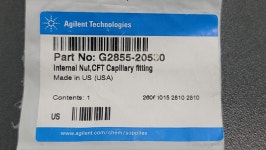 Internal Nut, CFT Capillary fitting (G2855-20530) : LP 토탈 랩마트