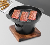 개인 화로 미니 1인 불판 고기 그릴+고체연료 10p : 엘레상점