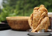 비어캔치킨 홀더 비어치킨 캠핑 야외 야영 음식 : 엘레상점