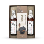 옛간 8-1호 선물세트 (참기름 300ml x2, 재래김 4g x2) : 옛간