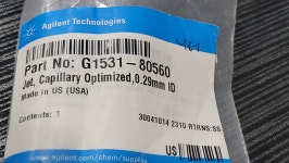 Jet, optimized, 0.29mm id , for capillary columns (G1531-80560) : LP 토탈 랩마트