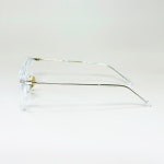 어크루 안경 신디 ACCRUE CINDY_CL 투명&골드 아세테이트&티타늄 가벼운 콤비 뿔테안경 남여공용 : 보고싶다선글라스