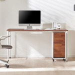 8컬러 인테리어 데스크 사이드 테이블 다용도 원룸 사무실 공부방 서재 컴퓨터 PC 노트북 간이 넓은 선반 화이트 철제 스틸 다리 프레임... 