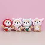 미니 모자 쓴 시바 이누 감성 봉제 애착 인형 피크닉 인스타 촬영 소품 보들 쪼꼬미 귀여운 선물 : 사자이거