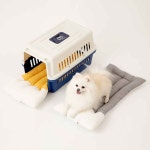 빼꼼이 강아지방석 켄넬방석 쿠션 고양 애견 침대 베개일체형 S : 페스텝