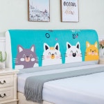 호텔침구커버 침대스커트 새로운 탄성 모든 포함 침대 헤드 커버 호텔침대시트 침대커버킹 : samgong