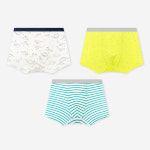 유니프랜드 아동 남아 3매입 드로즈 사각 팬티 무형광 유니프랜드 다이노 : 유니프랜드