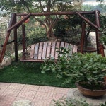 전원주택 야외 흔들의자 그네의자 테라스 벤치 2인용 체어 : 도밍구마트