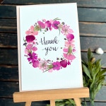 카네이션 꽃잎 감사카드 압화카드 : 플로망스FLORMAINS