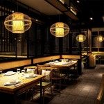 카페 인테리어 라탄 조명갓 대나무 등나무 수제 샹들리에 천연 샹들리에 H 28 : 헤이데이상점