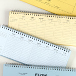 아이코닉 플로우 위클리 플래너 (탁상 주간 다이어리 데스크 스케줄러 노트)01 버터옐로우 : 아이코닉디자인