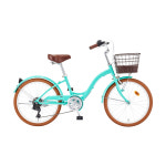 [스마트자전거] 클라라 22인치 7단 시티형 바구니 자전거 2021 : 씽씽이자전거