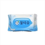 깨끗한나라 페파민트 휴대용 물티슈 30매 x 4개입 리필/여행용 나들이 저자극 안심물티슈 : 장원365유통